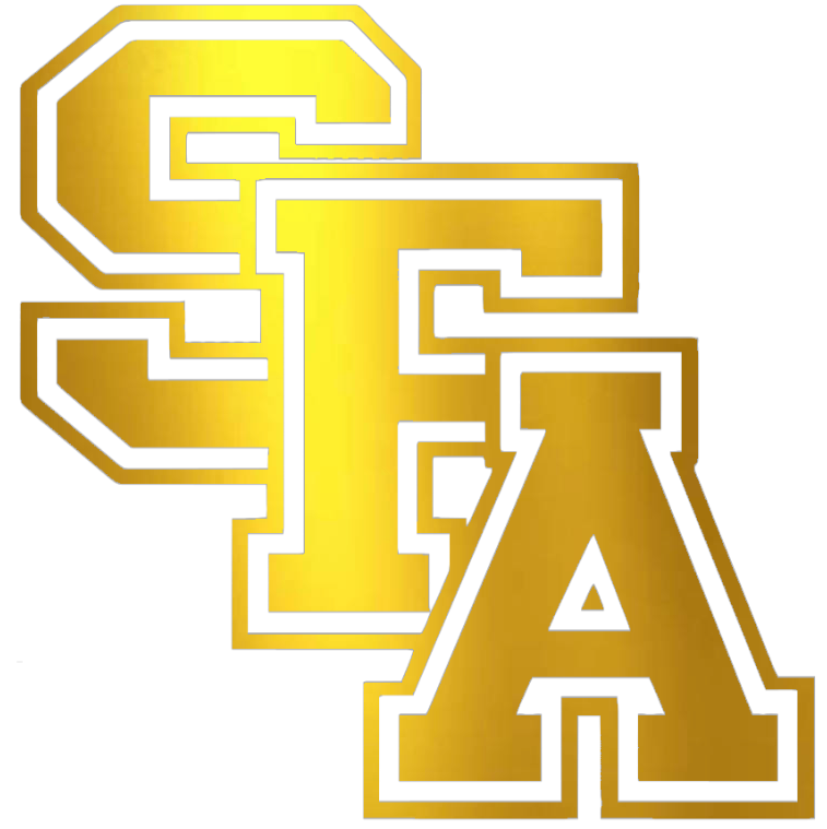 Stephen F Austin GOLD CHROME MIRROR SFA Logo Premium DieCut Vinyl Decal PICK SIZE
