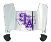 Stephen F Austin Lumberjacks Mini Football Helmet Visor Shield w/ Clips - PICK VISOR & LOGO COLOR