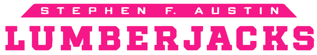 Stephen F Austin Hot Pink Team Name Logo Premium DieCut Vinyl Decal PICK SIZE
