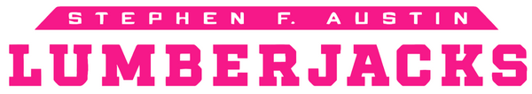 Stephen F Austin Hot Pink Team Name Logo Premium DieCut Vinyl Decal PICK SIZE