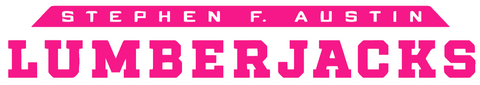 Stephen F Austin Hot Pink Team Name Logo Premium DieCut Vinyl Decal PICK SIZE