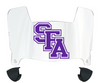 Stephen F Austin Lumberjacks Mini Football Helmet Visor Shield w/ Clips - PICK VISOR & LOGO COLOR