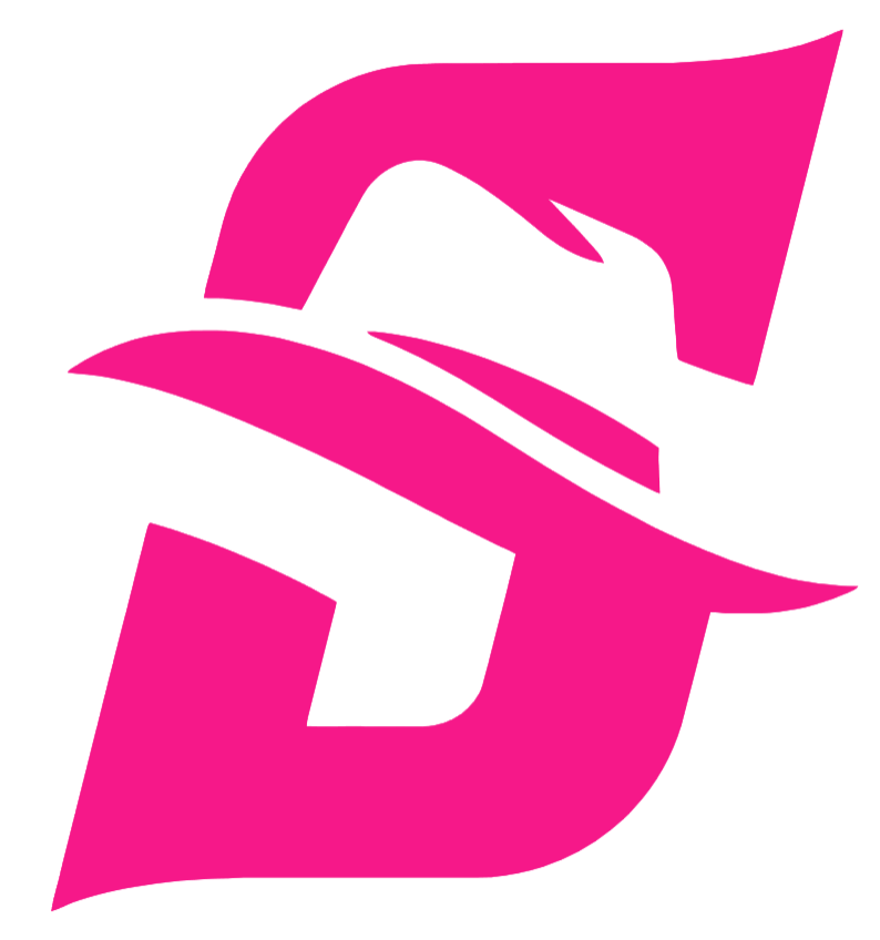 Stetson Hatters Hot Pink Team Logo Premium DieCut Vinyl Decal PICK SIZE