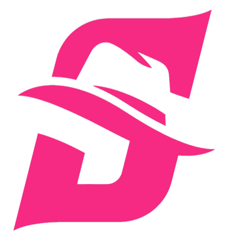 Stetson Hatters HOT PINK Team Logo Premium DieCut Vinyl Decal PICK SIZE