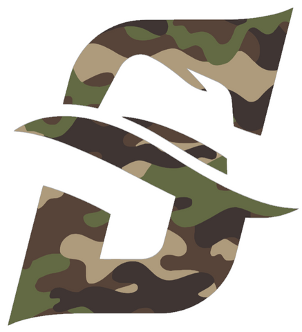 Stetson Hatters Woodland Camo Camouflage Team Logo Premium DieCut Vinyl Decal PICK SIZE