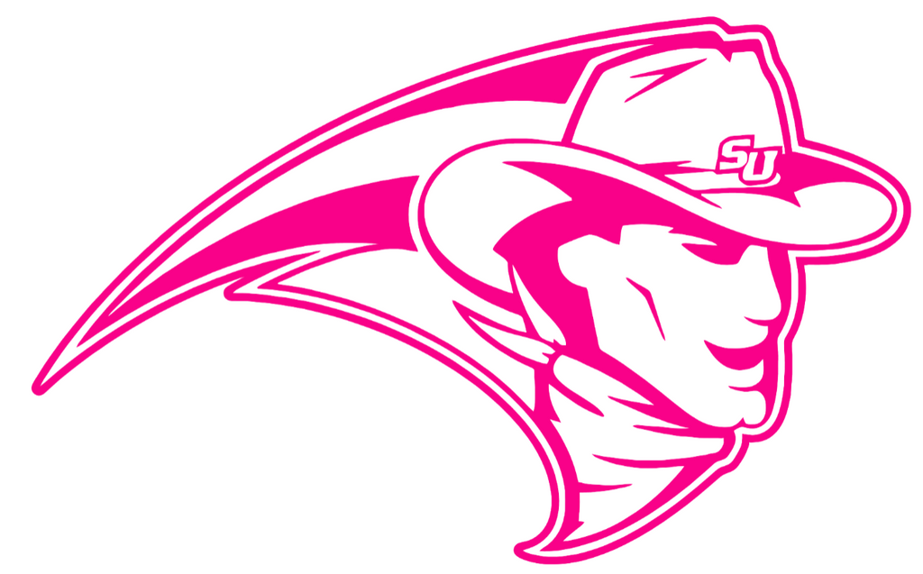 Stetson Hatters Hot Pink Mascot Logo Premium DieCut Vinyl Decal PICK SIZE