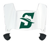 Stetson Hatters Mini Football Helmet Visor Shield w/ Clips - PICK VISOR & LOGO COLOR