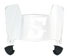 Stetson Hatters Mini Football Helmet Visor Shield w/ Clips - PICK VISOR & LOGO COLOR