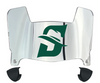 Stetson Hatters Mini Football Helmet Visor Shield w/ Clips - PICK VISOR & LOGO COLOR