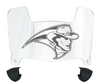 Stetson Hatters Mini Football Helmet Visor Shield w/ Clips - PICK VISOR & LOGO COLOR