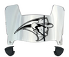Stetson Hatters Mini Football Helmet Visor Shield w/ Clips - PICK VISOR & LOGO COLOR