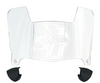 Stetson Hatters Mini Football Helmet Visor Shield w/ Clips - PICK VISOR & LOGO COLOR