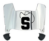 Stetson Hatters Mini Football Helmet Visor Shield w/ Clips - PICK VISOR & LOGO COLOR