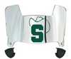 Stetson Hatters Mini Football Helmet Visor Shield w/ Clips - PICK VISOR & LOGO COLOR