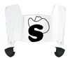 Stetson Hatters Mini Football Helmet Visor Shield w/ Clips - PICK VISOR & LOGO COLOR