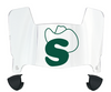 Stetson Hatters Mini Football Helmet Visor Shield w/ Clips - PICK VISOR & LOGO COLOR
