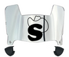 Stetson Hatters Mini Football Helmet Visor Shield w/ Clips - PICK VISOR & LOGO COLOR
