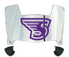 Stonehill Skyhawks Mini Football Helmet Visor Shield w/ Clips - PICK VISOR & LOGO COLOR