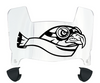 Stonehill Skyhawks Mini Football Helmet Visor Shield w/ Clips - PICK VISOR & LOGO COLOR