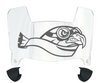 Stonehill Skyhawks Mini Football Helmet Visor Shield w/ Clips - PICK VISOR & LOGO COLOR