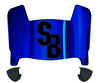 Stonybrook Seawolves Mini Football Helmet Visor Shield w/ Clips - PICK VISOR & LOGO COLOR