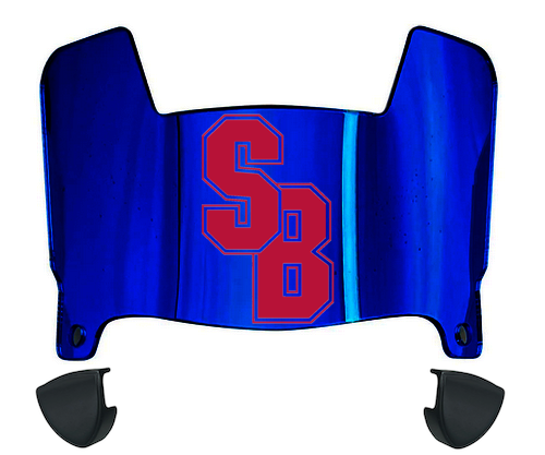 Stonybrook Seawolves Mini Football Helmet Visor Shield w/ Clips - PICK VISOR & LOGO COLOR