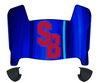 Stonybrook Seawolves Mini Football Helmet Visor Shield w/ Clips - PICK VISOR & LOGO COLOR