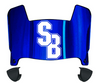 Stonybrook Seawolves Mini Football Helmet Visor Shield w/ Clips - PICK VISOR & LOGO COLOR