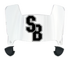 Stonybrook Seawolves Mini Football Helmet Visor Shield w/ Clips - PICK VISOR & LOGO COLOR