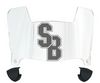 Stonybrook Seawolves Mini Football Helmet Visor Shield w/ Clips - PICK VISOR & LOGO COLOR