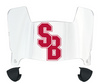 Stonybrook Seawolves Mini Football Helmet Visor Shield w/ Clips - PICK VISOR & LOGO COLOR