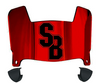 Stonybrook Seawolves Mini Football Helmet Visor Shield w/ Clips - PICK VISOR & LOGO COLOR