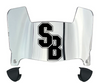 Stonybrook Seawolves Mini Football Helmet Visor Shield w/ Clips - PICK VISOR & LOGO COLOR