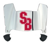 Stonybrook Seawolves Mini Football Helmet Visor Shield w/ Clips - PICK VISOR & LOGO COLOR