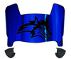 Stonybrook Seawolves Mini Football Helmet Visor Shield w/ Clips - PICK VISOR & LOGO COLOR