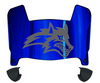 Stonybrook Seawolves Mini Football Helmet Visor Shield w/ Clips - PICK VISOR & LOGO COLOR