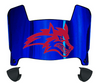 Stonybrook Seawolves Mini Football Helmet Visor Shield w/ Clips - PICK VISOR & LOGO COLOR