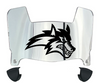 Stonybrook Seawolves Mini Football Helmet Visor Shield w/ Clips - PICK VISOR & LOGO COLOR
