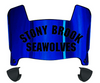 Stonybrook Seawolves Mini Football Helmet Visor Shield w/ Clips - PICK VISOR & LOGO COLOR