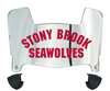Stonybrook Seawolves Mini Football Helmet Visor Shield w/ Clips - PICK VISOR & LOGO COLOR