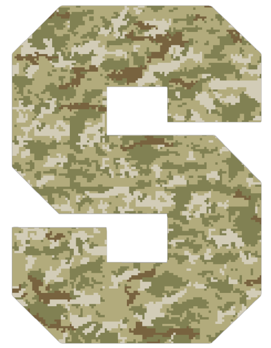 Syracuse Orange Team Logo Salute to Service Camouflage Camo Vinyl Decal PICK SIZE
