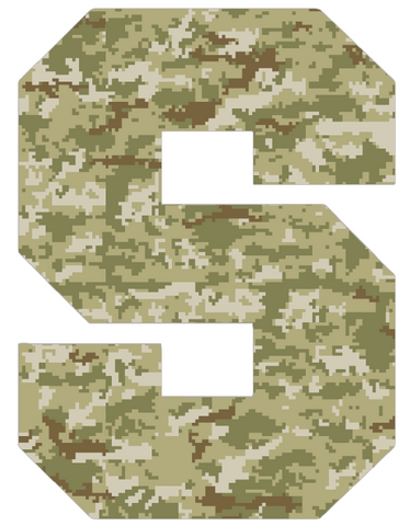 Syracuse Orange Team Logo Salute to Service Camouflage Camo Vinyl Decal PICK SIZE
