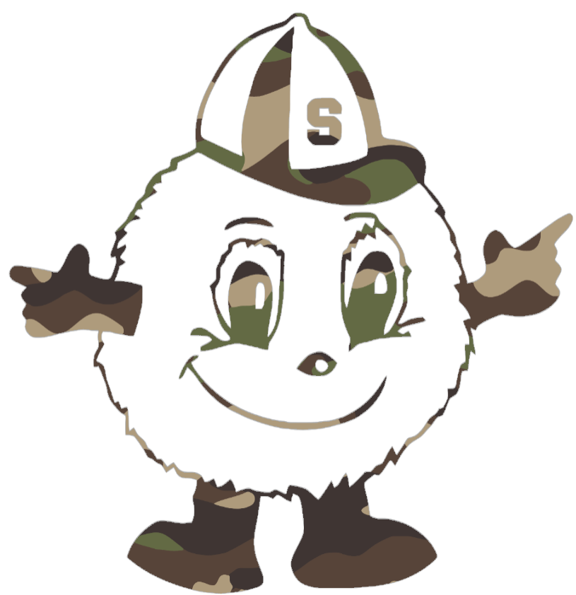 Syracuse Orange Woodland Camo Camouflage Mascot Logo Premium DieCut Vinyl Decal PICK SIZE