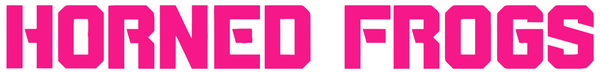 TCU Horned Frogs Hot Pink Team Name Logo Premium DieCut Vinyl Decal PICK SIZE