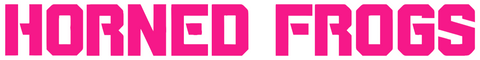 TCU Horned Frogs Hot Pink Team Name Logo Premium DieCut Vinyl Decal PICK SIZE