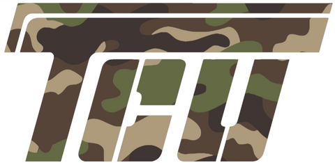 TCU Horned Frogs Woodland Camo Camouflage Retro Throwback Logo Premium DieCut Vinyl Decal PICK SIZE