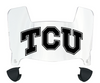 TCU Horned Frogs Mini Football Helmet Visor Shield w/ Clips - PICK VISOR & LOGO COLOR