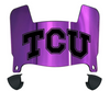 TCU Horned Frogs Mini Football Helmet Visor Shield w/ Clips - PICK VISOR & LOGO COLOR