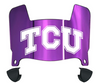 TCU Horned Frogs Mini Football Helmet Visor Shield w/ Clips - PICK VISOR & LOGO COLOR
