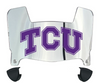 TCU Horned Frogs Mini Football Helmet Visor Shield w/ Clips - PICK VISOR & LOGO COLOR